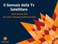 Starcom - Tv satellitari - Gennaio 2009 (pdf - 422kb)