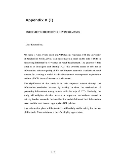 Appendix B _i_ Interview Schedule.pdf - Department of Information ...