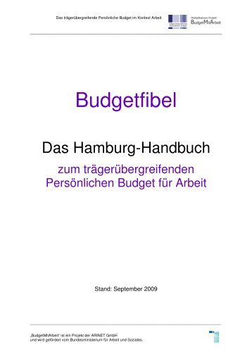 Hamburg Handbuch - Persönliches Budget - Bundesministerium für ...