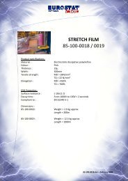 STRETCH FILM 85-100-0018 / 0019 - Eurostat Group
