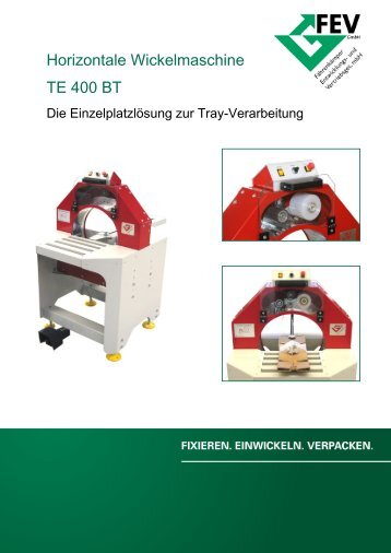 Horizontale Wickelmaschine TE 400 BT - FEV