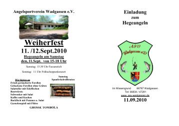 Weiherfest - MatchAngler