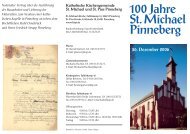 100 Jahre St. Michael Pinneberg - Kath. Kirchengemeinde Pinneberg