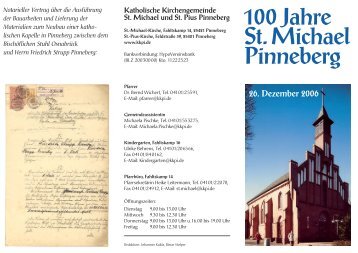 100 Jahre St. Michael Pinneberg - Kath. Kirchengemeinde Pinneberg