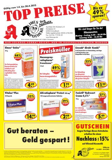 Flyer Limes-Apotheke