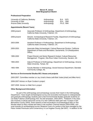 Biographical sketch phd thesis