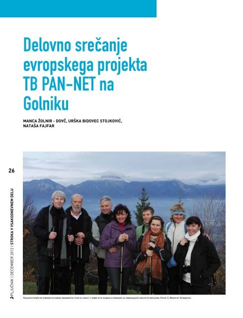 PljuÄnik - Å¡tevilka 4. Letnik 2012 (.pdf) - BolniÅ¡nica Golnik