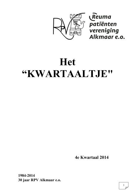 4e Kwartaaltje 2014