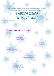 BABICA ZIMA PRIPOVEDUJE - vrtec-miskolin