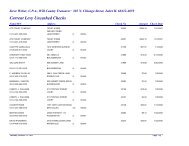 Current Levy Unclaimed Checks - Will County Treasurer