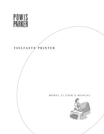 FOILFAST® PRINTER - Powis Parker