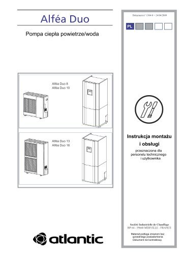 Instrukcja obsÃ…Â‚ugi - Atlantic Polska