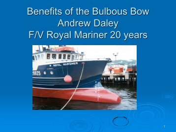 Benefits of the Bulbous Bow F/V Royal Mariner - CCFI