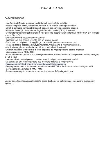 Tutorial PLAN-G - VirtuAliRoma