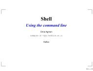 Shell Using The Command Line - Haifa Linux Club