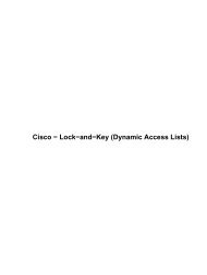 Cisco - Lock-and-Key (Dynamic Access Lists) - Packet Storm