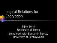 Logical Relations for Encryption