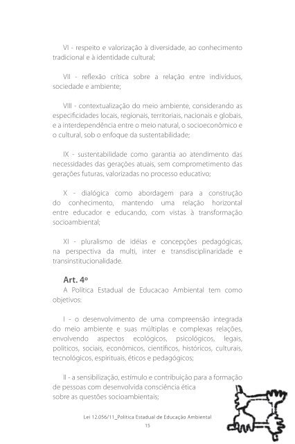 PolÃ­tica Estadual de EducaÃ§Ã£o Ambiental do Estado da Bahia