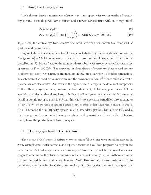 Gamma-Rays Produced in Cosmic-Ray Interactions and TeV-band ...