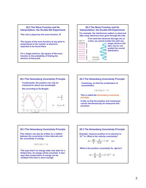 Chapter 28 Quantum Mechanics of Atoms