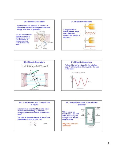 Chapter 21 Electromagnetic Induction and Faraday's Law