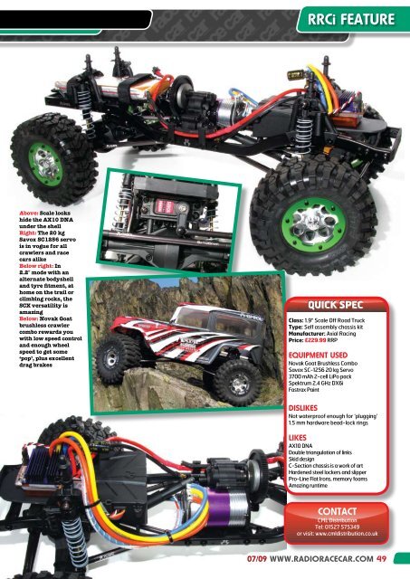 AxIAl sCx-10 sCAlE Off ROAD tRuCk - CML Distribution