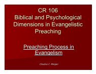 CR 106 Biblical and Psychological Dimensions in Evangelistic ...