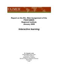 Interactive learning - PSG-FAIMER-2007