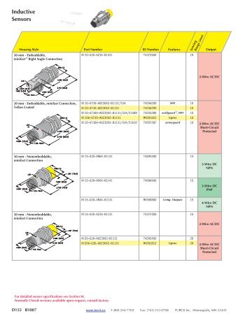 Inductive Sensors - T. J. Snow