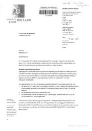 Brief van Provincie Zuid-Holland over begroting ... - PolitiekActief.Net