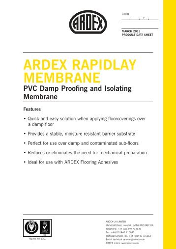 Technical Datasheet - ARDEX UK Ltd.