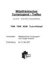 MittelfrÃ¤nkisches Turnerjugend â Treffen - Turngau Ansbach