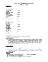 Clovis swim Club Minutes Feb 2011