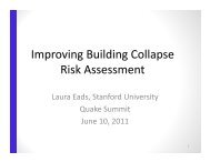 I i B ildi C ll Improving Building Collapse Risk Assessment - MCEER