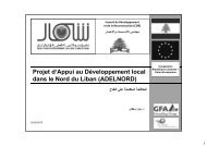 Projet d'Appui au Développement local dans le Nord ... - ADELNORD