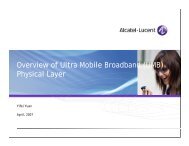 Overview of Ultra Mobile Broadband (UMB) Physical Layer