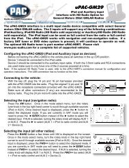 uPAC-GM29 - Pacific Accessory Corporation - PAC Audio