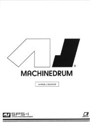 Guide d'utilisation Elektron Machinedrum en franÃ§ais - killerloops.net