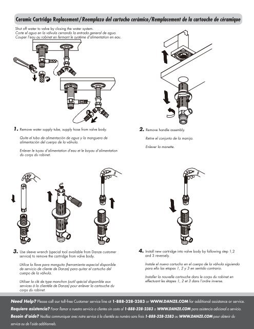 Two-Handle Lavatory Faucet Grifo De BaÃ±o Con Dos Manijas ...