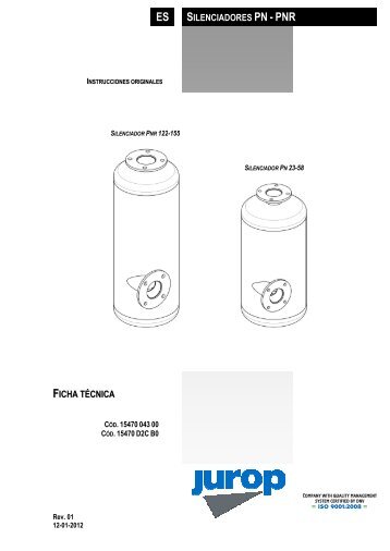 ES SILENCIADORES PN - PNR FICHA TÃCNICA - Jurop S.p.A.