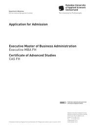 Application for Admission Executive Master of Business ...