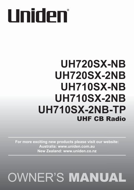 UH720SX-NB UH720SX-2NB UH710SX-NB UH710SX-2NB