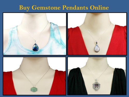 Buy Gemstone Pendants Online