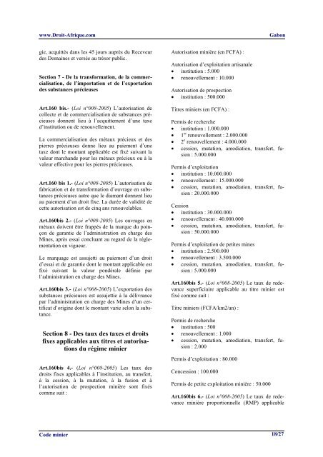 Gabon - Code minier.pdf - Droit-Afrique.com