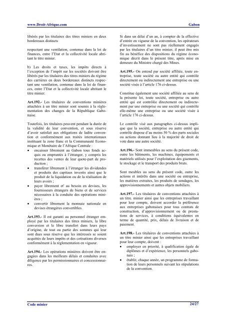 Gabon - Code minier.pdf - Droit-Afrique.com