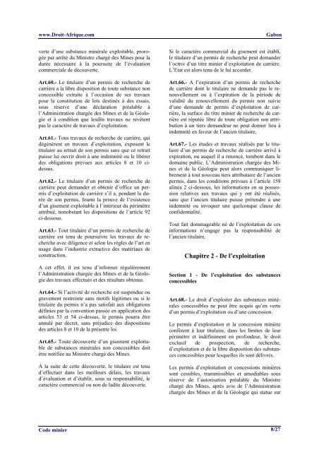 Gabon - Code minier.pdf - Droit-Afrique.com