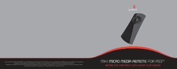 MX-1 MICRO MEDIA REMOTE FOR PS3â„¢ - Gioteck