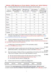 Solutions: GCSE Questions on Circular Motion ... - Cyberphysics