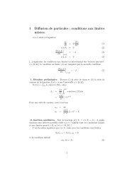 1 Diffusion de particules : conditions aux limites mixtes. - Cours ...