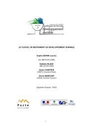 2 Le local dans le - Politiques territoriales et dÃ©veloppement durable